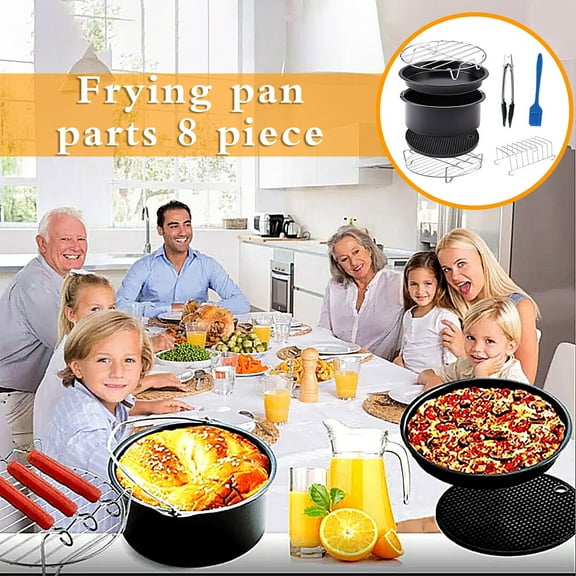 Fryer Accessories 8-Piece Set - 6 Inches