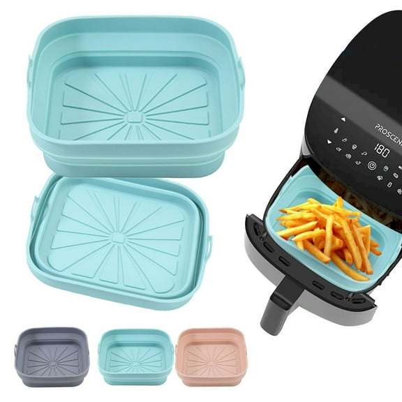 Clearance! Fryer Silicone Liners Fryer Accessories Square Non Stick Silicone Reusable Replacement For Fryer