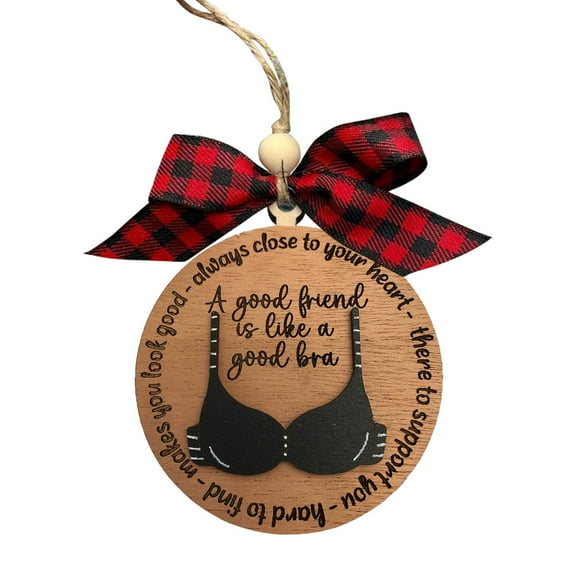 Clearance Funny Friends Car Charm Christmas Tree Ornament 1Pc Home Holiday Decoration Hanging Pendant Vehicle Rearview Mirror Accessory Best Friend Humor Gift Novelty Theme