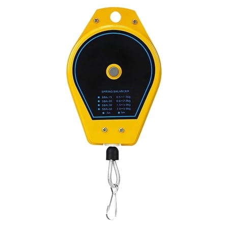 Clearance! Furenl Retractable Spring Balancer Tool Lanyard | 0.5–5.0Kg Capacity Clamp Holder – for Assembly Lines & Hanging Tools
