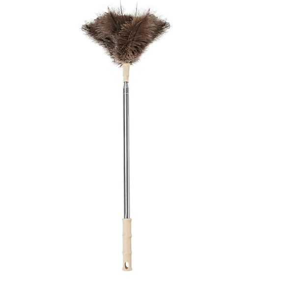 Clearance Furniture Protection under $10,Feather Duster With Stainless Telescopic Handle Multi Purpose Dusting Tool For Home Car And Anti Static Washable And Reusable