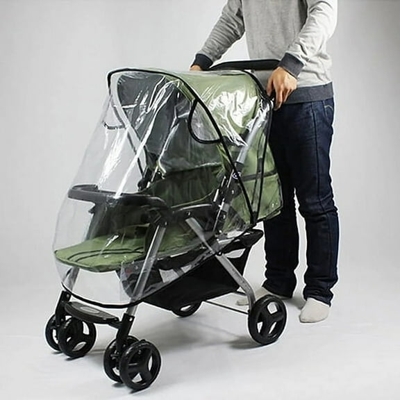 Clearance Furniture Protection under $5, Stroller Rain Cover Windproof Umbrella Car Rain Cover EVA Friendly Rain Cover