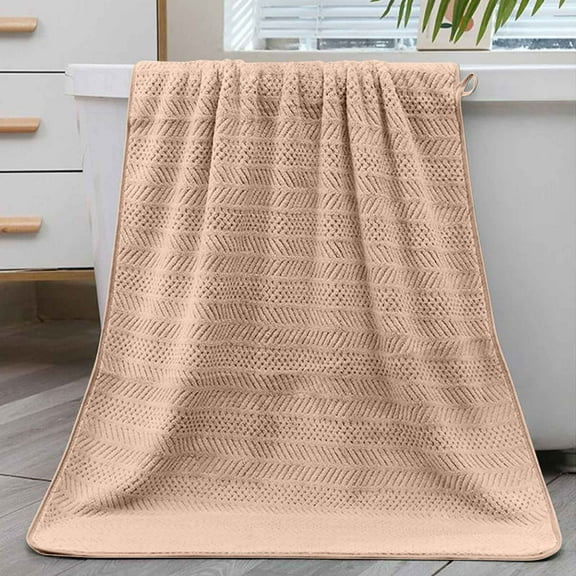Fwttom Cotton Towel Adult Cotton Beach Towel Household Absorbent Towel, Camping Essentials and Beach Essentials