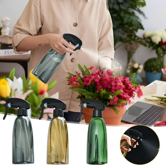 Fwttom Empty Spray Bottles, Small Spray Bottle for Cleaning, No Leak and Clog Push-type Water Spray Bottle for Hair Plants Cleaning Solution BBQ(320mL)