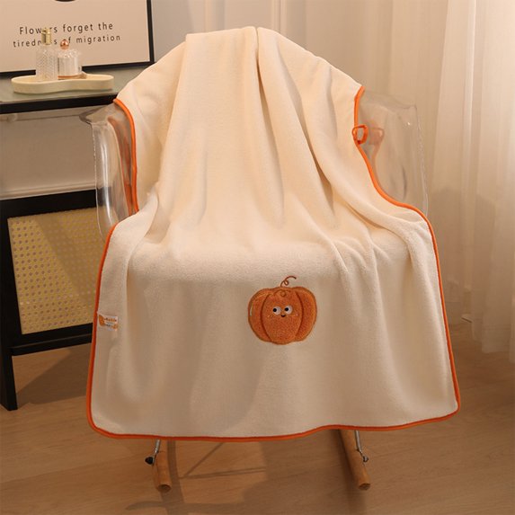 Fwttom Fleece Bath Towel Thickened Large Beach Towel Household Non Shedding Bathrobe Absorbent Wrap, Camping Essentials and Beach Essentials