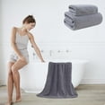thumbnail image 1 of Fwttom Soft Linen 2 Pc Towel Set 1 Bath Towel 1 Washcloth Towels For Bathroom Towel Set For Adults-Highly Absorbent And Towel Set, Camping Essentials and Beach Essentials, 1 of 6