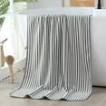 thumbnail image 1 of Fwttom Velvet Bath Towel Towel For Adult Daily Use At Home Absorbent Dry Hair Towel That Does Not Hair Beach Towel Strip Patterned Bath Towel, Camping Essentials and Beach Essentials, 1 of 5