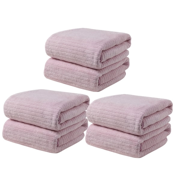 Fwttom Velvet Towel For Adult Daily Use At Home Absorbent Dry Hair Towel That Does Not Hair Beach Towel Strip Patterned Bath Towel, Camping Essentials and Beach Essentials
