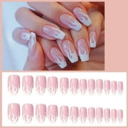 Clearance GITpooo Gel Nail Polish (Gel de esmalte de uñas) Press On Square Acrylic Fake Nails Glue On Fingernails For Women Girls DIY Manicure Salon, 24 Pieces 1ml (Buy 2, Save 20%)