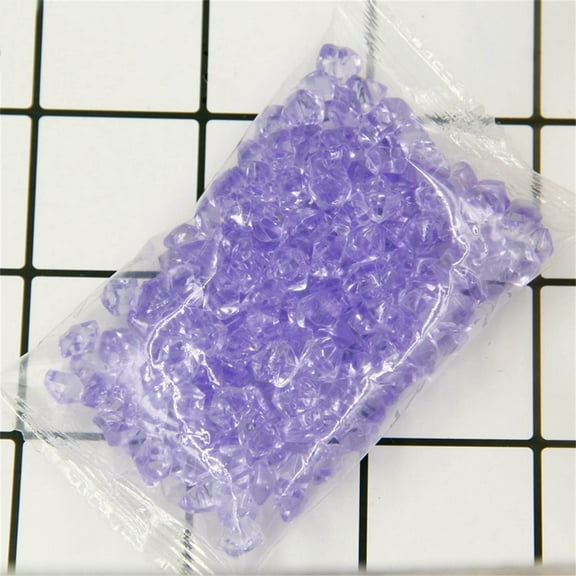 Clearance GLLCBF Fake Ice Cubes Imitation Ice Cubes 1cm Acrylic Irregular Stone DIY Jewelry Accessories Vase Filling