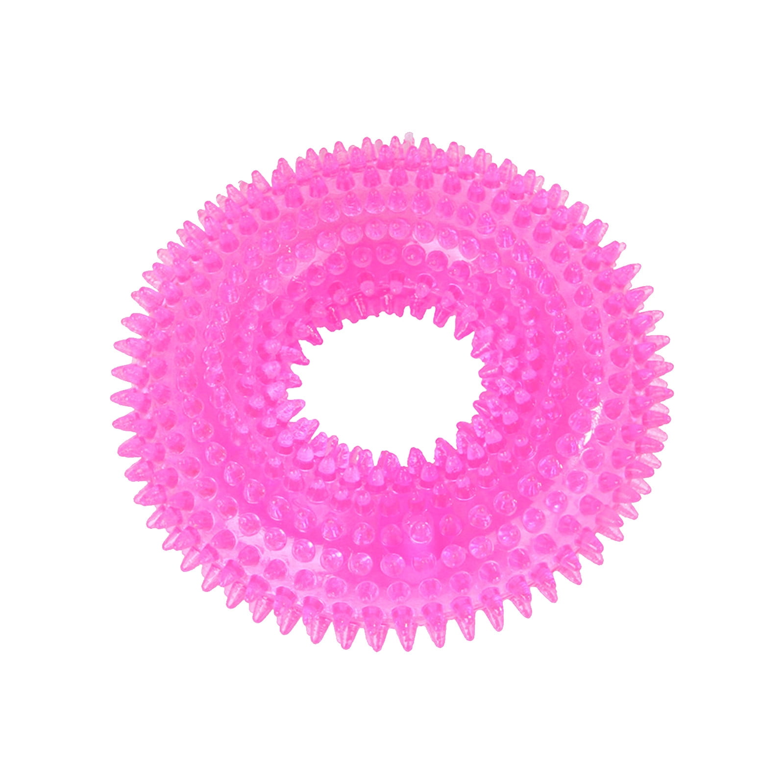 Clearance GZSL Squeaky Ring Tpr Toy Large Dog Toy Teething Toy Pink