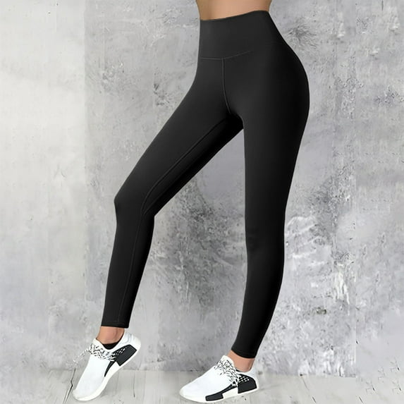 GZWYHT Leggings For Women Leggings For Women Tummy Control Workout Pants Women Tummy Control Leggings For Women Yoga Pants Black M