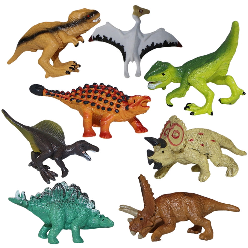 Clearance! Gallickan Dinosaur Toys for Kids - 8 Toy Dinosaurs Figures - Interactive Perfect for Kids Dinosaurs Educational Toys for 3 4 5 6 Years Old Boys Girls