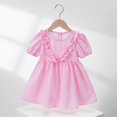 thumbnail image 1 of Clearance Gamivast Toddler Girl Dresses Fashionable Plaid Sleeveless Dress Summer Casual and Comfortable Crew Neck Dress Vacation Casual Beach Dress Pink 5T Vestidos De Verano Para Niña, 1 of 8
