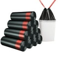 thumbnail image 1 of Clearance！Garbage Bags-Durable Black Trash Bags with Red Drawstring Closure, 13 Gallon Capacity, 100 Count Perfect for Kitchen & Office Waste, 1 of 5