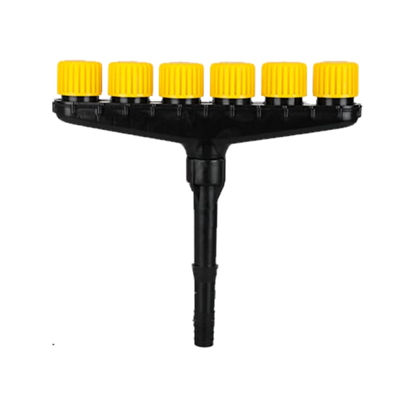 Garden Hose Nozzle Sprayer,6-heads Spraying 6-Porous Spray Head ,1-1.2in,For Watering Vegetable Garden Watering Pipe Spray Water Sprinkler,Father's Day Gift
