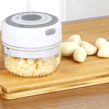 Clearance Garlic Peeler under $5,Electric Food Maker Grinder Steamer Food Chopper 100ml White