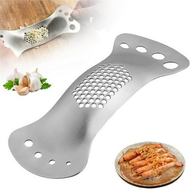 Clearance Garlic Press under $5 Garlic Garlic 304 Stainless Steel Garlic Mincer With Silicone Roller Peeler Stainless Steel Garlic Crusher Chopper Squeezer Slicer Mincer