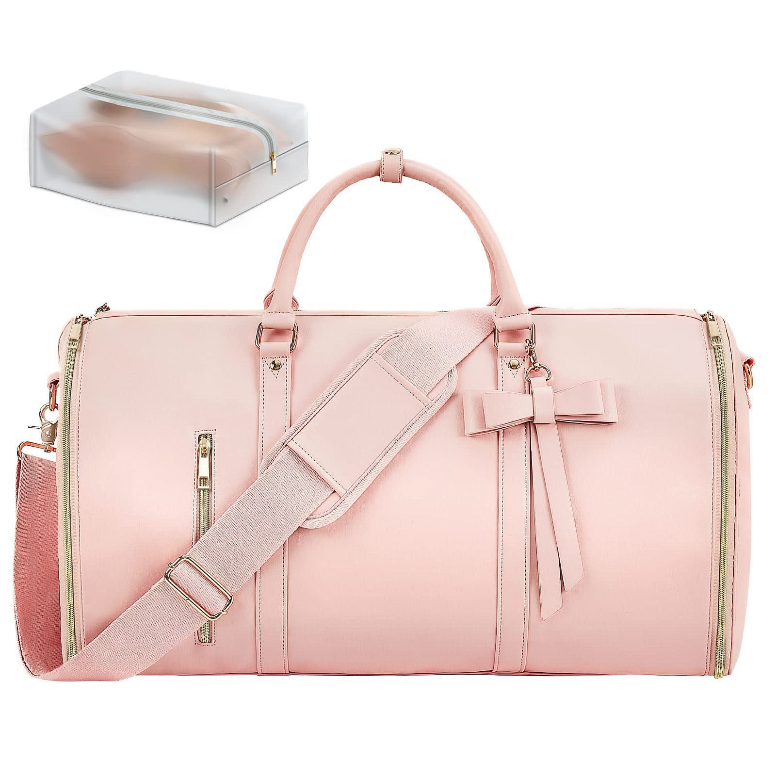 Garment Bags For Travel For Women 2026 Garment Duffle Bag Convertible Foldable 2 In 1 Suit Bag For Hanging Clothes Business Trip Bag With Toiletry Pocket
