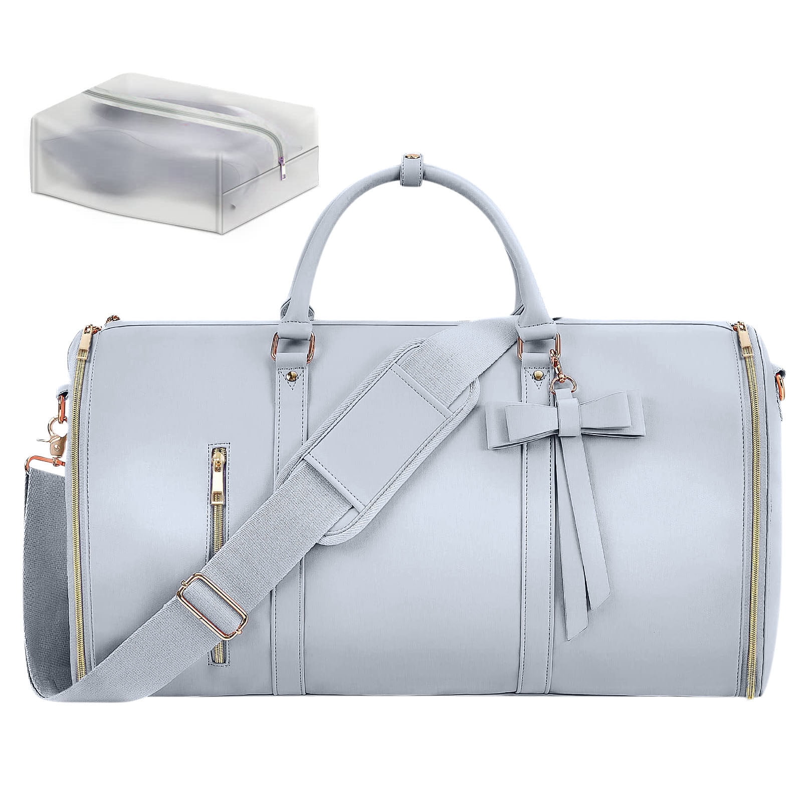 Garment Bags For Travel For Women 2026 Garment Duffle Bag Convertible Foldable 2 In 1 Suit Bag For Hanging Clothes Business Trip Bag With Toiletry Pocket