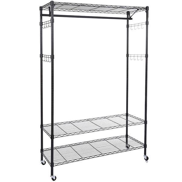 Clearance! Garment Rack 3 Tier Wire Shelving Clothes Rack for Clothing ...