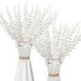 Clearance！ Gbayxj 24pcs Artificial Leaves Long Stems Plants Artificial