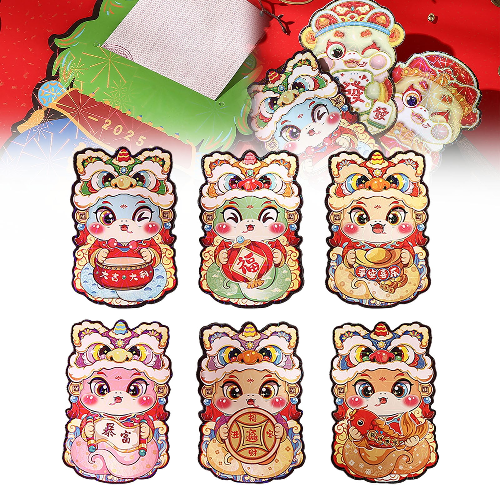 Clearance！ Gbayxj 6pcs Red Envelopes Chinese New Year Envelopes for