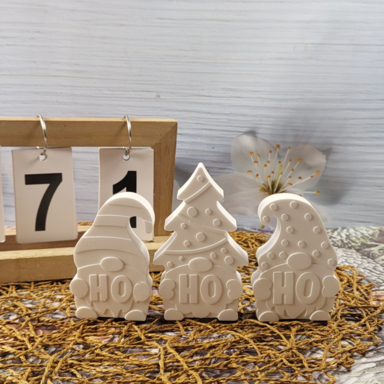 2 Timbri In Legno 'Handmade With Love' - Per Scrapbooking, Biglietti E Artigianato, Forme Rotonda E Rettangolare - Foto 9