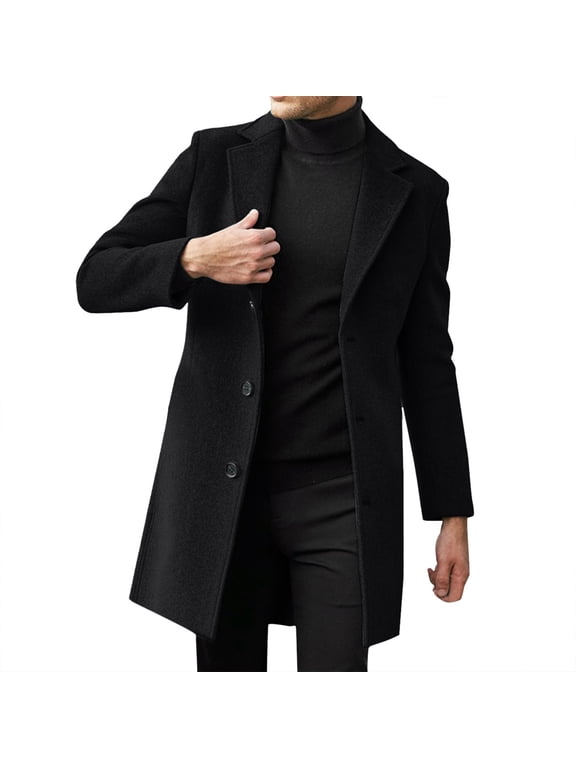 Clearance Gentleman Jacket,Clearance Sales Men's Casual Jackets Men Slim Winter Coat Lapel Collar Long Sleeve Padded Leather Jacket Vintage Thicken Coat Sheepskin Jacket
