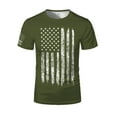 Clearance!Gephdiin Mens T-shirts Mens Independence Day Flag Casual T ...