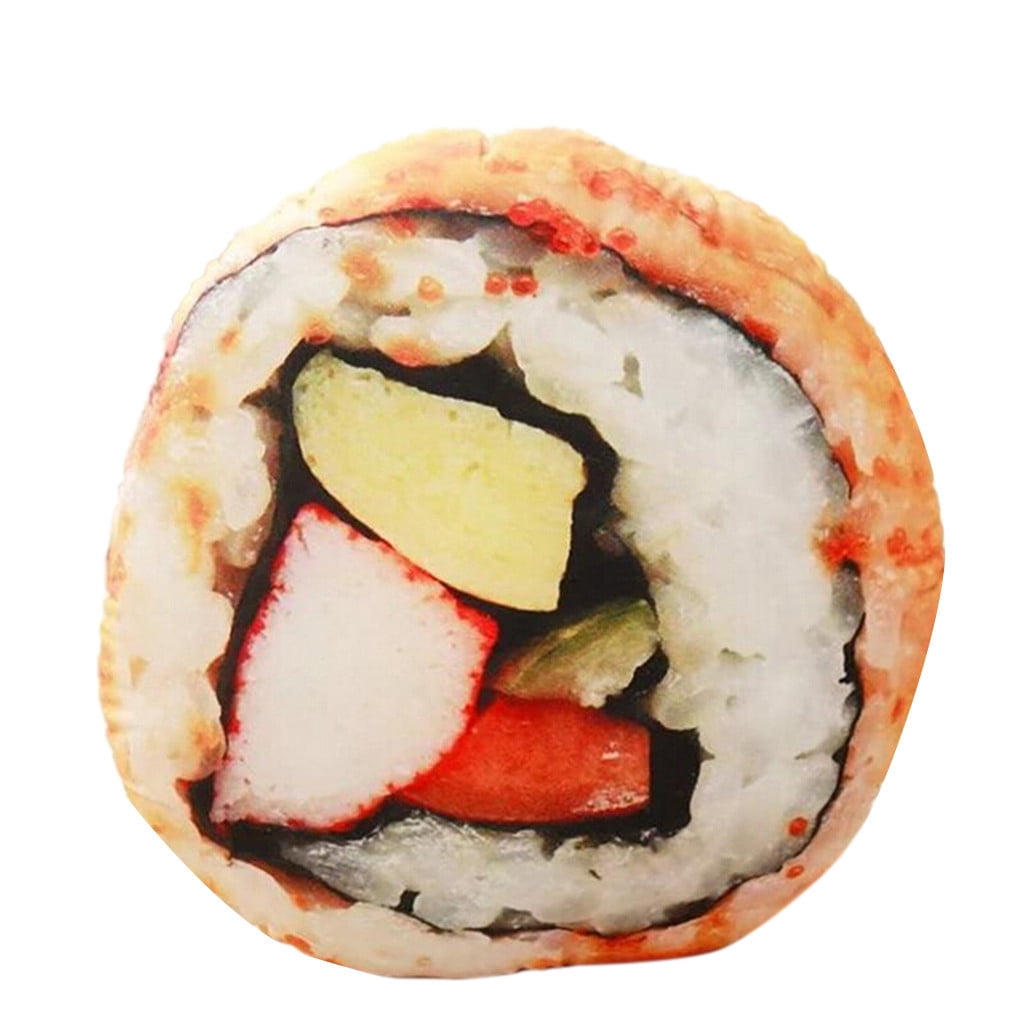 Clearance! Gheawn Pillow Case Simulation Sushi Snack Pillow Cushion
