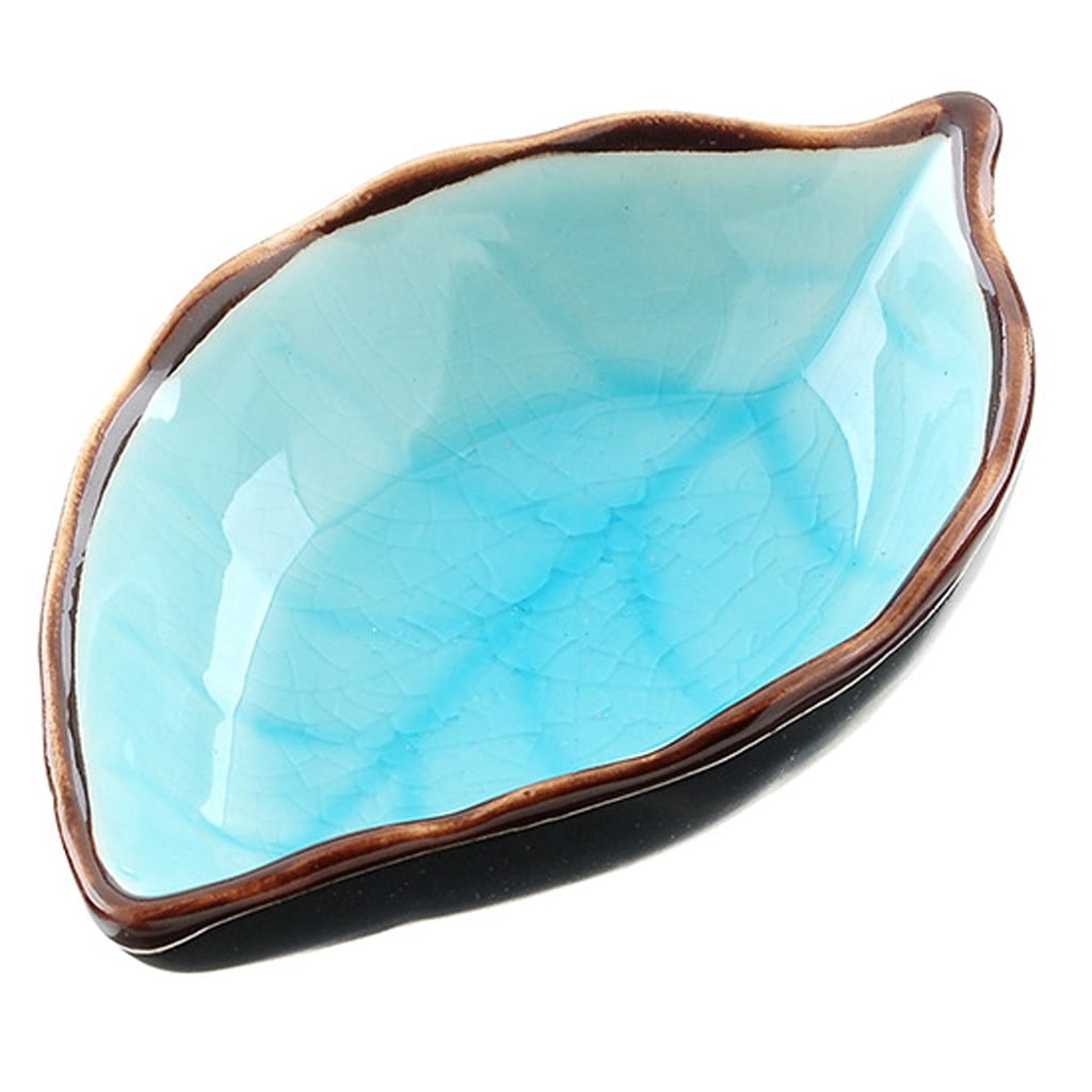 Clearance! Gheawn Sauce Bowl Leaf Shape Ceramic Kitchen Multi-purpose Dressing Tomato Dish Box
