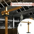 thumbnail image 1 of Clearance! Giant Crane Playset , Yellow Mini Crane Toy,16 inch Tall Robotic Excavator,Educational Construction Vehicles Toy for Ages 6,7,8,9 Boys or Girls, 1 of 6