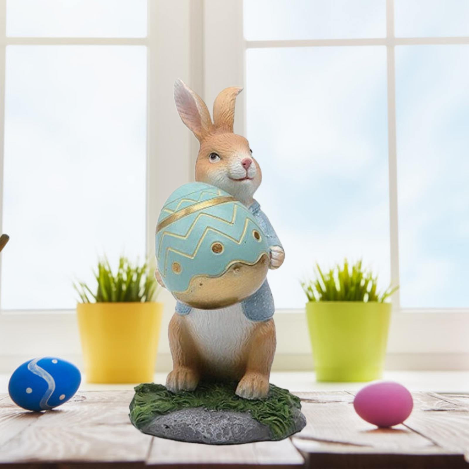 Clearance! Gift Crafts Mini Easter Sculpture Holding Bunny Carrot ...