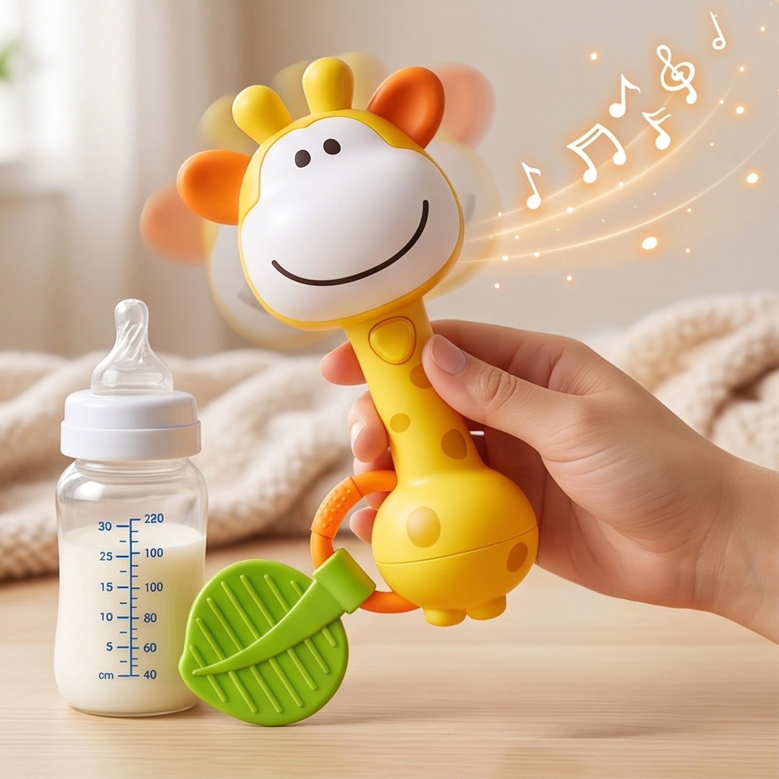 Clearance! Giraffe Baby Rattle Toy for Infants Kids Toddlers Girls ...