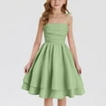 thumbnail image 1 of for Girls Girls Dresses Size 8 White Sleeveless Cami Dresses Crew Neck Casual A-Line Dresses Party Dresses 10-12 Plus Size Birthday Dress Cotton Summer Dresses Vestidos Cortos Elegantes, 1 of 6
