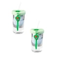 thumbnail image 1 of Clearance Glass&Bottle under $10 Summer Water Bottle 500ml Cute Kids Adult Water Bottle Unique Shape Water Cup Cute Shape Plastic Cup Portable With Plastic Kettle With Straw 2PC, 1 of 6