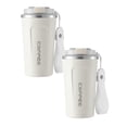 thumbnail image 1 of Clearance Glass&Bottle under $15 510ml Airtight Lid Coffee Mug Insulated Stainless Steel Travel Coffee Mug With Seal Lid One Handed Drinking Leak Proof 16oz Capacity, 1 of 4