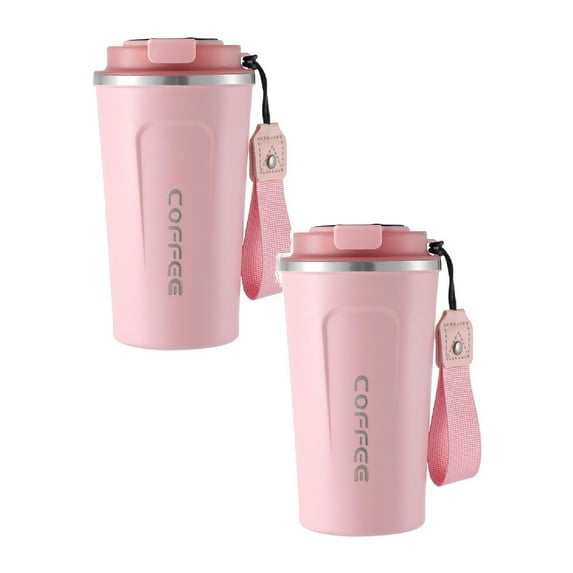 Clearance Glass&Bottle under $15 510ml Airtight Lid Coffee Mug Insulated Stainless Steel Travel Coffee Mug With Seal Lid One Handed Drinking Leak Proof 16oz Capacity