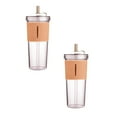 thumbnail image 1 of Clearance Glass&Bottle under $15 Acrylic Travel Tumbler With Lid And Premium Insulated Double Wall Plastic Reusable Cups Clear/ High Temperature Resistance, 1 of 7