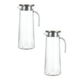 thumbnail image 1 of Clearance Glass&Bottle under $15 Cold Water Bottle Ice Tea Pitcher For Fridge Cold Drink Pitcher Lemonade Dispenser Small Containers Wine Refrigerator Water Pitcher With Lid Water Jug Acrylic Ja, 1 of 6