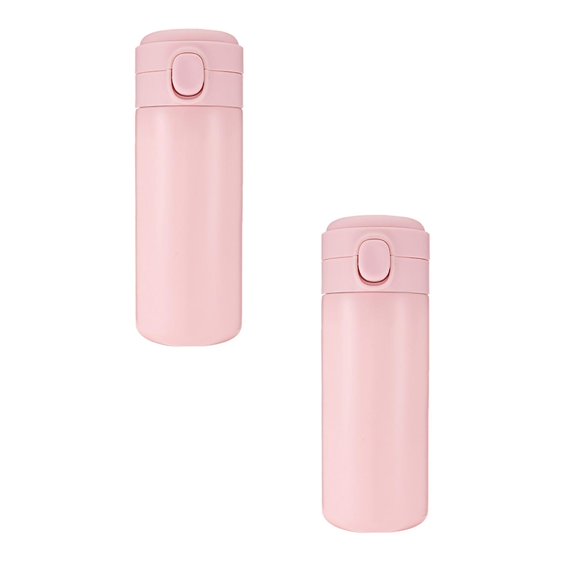 Clearance Glass&Bottle under $15 Stainless Steel Travel Mug With Spill Proof Lid Vacuum Insulated Mug Coffee Cup Up Travel Coffee Tumbler For Hot And Cold Coffee And Tea 450ml Pink