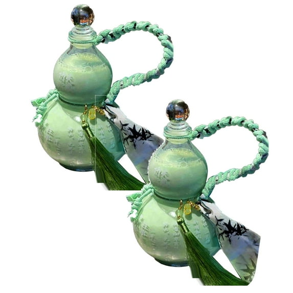 Clearance Glass&Bottle under $20 Gourd Water Bottle 500ml Gourd Style Clear Tritan Water Bottle(with Strap Waist Rope Cup Brush Charm DIY Sticker) Reusable Water Flask Screw Top Leak Proof Sport