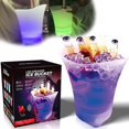 thumbnail image 1 of Clearance Glass&Bottle under $20 LED Ice Bucket With Bluetooth Speaker Lighted Large Ice Bucket For Parties Portable LED Wine Bucket With Speaker Beverage Tubs For Champagne Bar Accessories For, 1 of 9