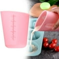 thumbnail image 1 of Clearance Glass&Bottle under $5,1 Piece Silicone Flexible Measuring Cup Flexible Measuring Melting Cup Scale Measuring Baking Cup Suitable For Dishwashers Suitable For Epoxy Resin Melted B, 1 of 9