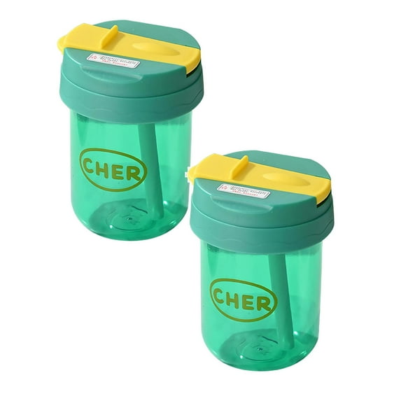 Clearance Glass&Bottle under $6 New Plastic Cups Ton Ton Cup High Color Plastic Water Cup Coffee Student Couples High Value Cups Flower Tea Cups Portable And Small Gift Plastic Cups Red (300ML)