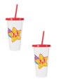 thumbnail image 1 of Clearance Glass&Bottle under $6 Star Color Changing Cups With Lids And Plastic Cups With Lids And Reusable Iced Coffee Cup For Adults Kids Cute Cups For Ice Drink, 1 of 5