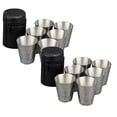 thumbnail image 1 of Clearance Glass&Bottle under $7 6 Pack Stainless Shot Cups 2 Oz Shot Glass Metal Barware Drinking Tumbler For Home Restaurant Tequila Liquor Beer Water Bar Silver, 1 of 9