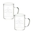 thumbnail image 1 of Clearance Glass&Bottle under $7 Clear Glass Coffee Mugs 17 Oz Clear Transparent Tea Cups & Coffee Glasses Large Cappuccino Clear Cup With Handle For Hot/Cold Beverage Circular Clear Mugs, 1 of 6