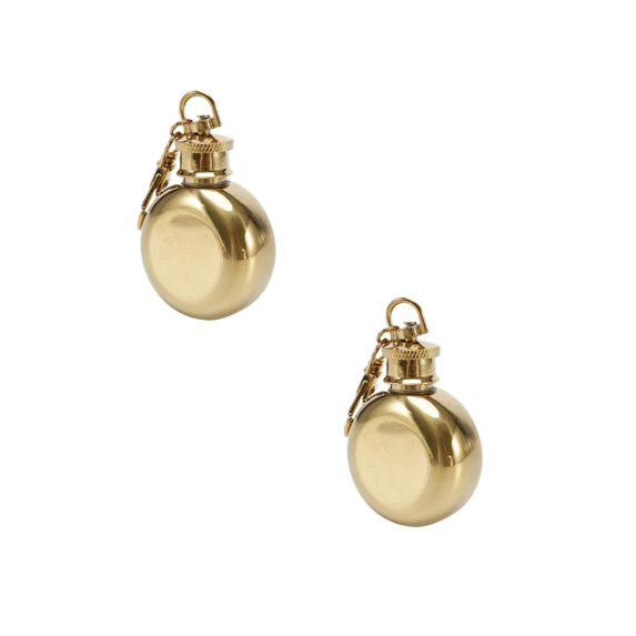 Clearance Glass&Bottle under $7 Hip Flask Portable Tour Flask Leak Proof Useful For Travel Carry A Small Round Flask With You 304 Stainless Wine Jug 1 Oz White Wine Bottle With Key Chain